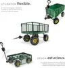 Chariot de jardin 550 kg avec plateau - vert Voir les images du produit 3