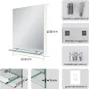 S'AFIELINA Specchio da bagno con mensola 60 × 45 × 1,0 cm Anteprima dell’immagine prodotto 2