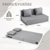 Faltbares Schlafsofa 140x200 cm mit Kissen für Zwei, Produktbild-Vorschau 3