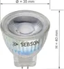 4x LED Lampen MR11 warmweiß 3W G4 / GU4 / MR11 Leuchtmittel Produktbild-Vorschau 3