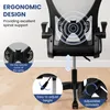 xDays Sedia da Ufficio Ergonomica Nera Mesh con Poggiatesta Anteprima dell’immagine prodotto 4