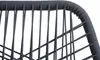 Close-up of the woven back and armrest of a garden chair. Produktbild-Vorschau