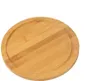 Rundes Bambus-Schneidebrett Ø25 cm mit Saftrille – robust & Produktbild-Vorschau 1