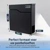 Muntel Briefkasten, Postkasten mit Zeitungsfach, 10,5 x 37 Produktbild-Vorschau 4