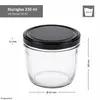 100er Set Sturzglas 230 ml To 82 schwarzer Deckel incl. Produktbild-Vorschau 5