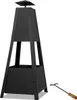 Deuba Brasero de jardin pyramide métal avec tisonnier Voir les images du produit 1