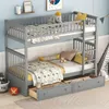 OKWISH Lit Superposé Enfant 90×200 cm avec 2 Tiroirs de Voir les images du produit 1