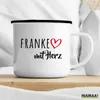 Huuraa Emaille Tasse Franke mit Herz 300ml Vintage Produktbild-Vorschau 3