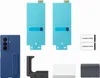 A collection of accessories for a Samsung Galaxy Z Fold phone, including a blue case, screen protectors, and a stand. Náhľad obrázku produktu