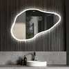 Unregelmäßiger asymmetrischer Spiegel mit LED Beleuchtung Produktbild-Vorschau 3