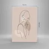 Bilder auf glas - Einteilig - Stück Linie Frau - 70x100cm - Produktbild-Vorschau 3