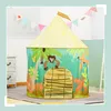 Relaxdays Spielzelt Dschungel, für Kinder, Dschungelzelt Produktbild-Vorschau 3