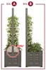 Bama Fioriera Separe Bloemenbak 80x42.5x150 cm Grijs Anteprima dell’immagine prodotto 7