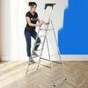 KADAX Drabina Aluminiowa 7 Stopniowa Składana Domowa Półka Podgląd zdjęcia produktu 4