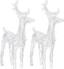 Renna a LED 2 pezzi. Bianco caldo 80 LED acrilico Anteprima dell’immagine prodotto 1