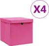vidaXL Aufbewahrungsboxen mit Deckeln 4 Stk. 28x28x28 cm Produktbild-Vorschau 6