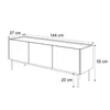ESSENCE RTV Schrank 144 Kaschmir / Eiche Linea Produktbild-Vorschau 7