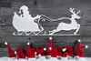 Weihnachtsschlitten Schild Weihnachtsdeko Gartendeko Innen Produktbild-Vorschau 4
