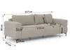 Cardea - Moderne Polstergarnitur 3+2+1 in Bubble-Optik aus Produktbild-Vorschau 16