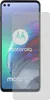 A screen protector is shown placed over a smartphone screen. Produktbild-Vorschau