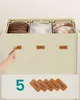 Wäschekorb mit 3 Fächern, 160 L, mit Deckel, 5 Etiketten, Produktbild-Vorschau 5