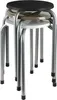 Metall Stapelhocker Stapelstuhl Partyhocker Gästehocker Produktbild-Vorschau 1
