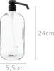 Spender, für Flüssigseife, Duschgel, Glas, 1 L Produktbild-Vorschau 2