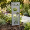 Gartenstecker Willkommen H83cm Stele Grau Betonoptik Produktbild-Vorschau 1