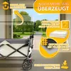 TRESKO® Carrello pieghevole con tetto beige, vano Anteprima dell’immagine prodotto 6