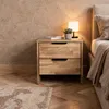 Nachttisch NACO Eiche massiv geölt - Nachtkommode mit 2 Produktbild-Vorschau 5