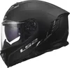 LS2 FF818 STORM III SOLID Integralhelm L in schwarz Produktbild-Vorschau 2