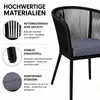 Gartenstuhl Lounge Stuhl 2er Set Gartensessel Rope Produktbild-Vorschau 3