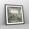 Gerahmtes Poster - Schwarzer Rahmen - Brücke Pier Sepia - Produktbild-Vorschau 8