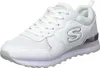 A white Skechers sneaker is shown from a side angle against a white background. Voir les images du produit
