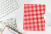 MuchoWow® Mauspad Mousepad Rot - Rustikal - Muster 19x23 cm Produktbild-Vorschau 5