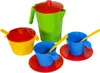 11 teiliges Kinder Küche Geschirr Set Kaffeeservice Kanne Produktbild-Vorschau 1
