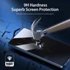 A hammer striking a smartphone screen, with text overlay highlighting screen protection. Produktbild-Vorschau