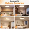 LZQ Acryl LED Deckenleuchte 72W Kaltweiß Deckenlampe Flur Produktbild-Vorschau 7
