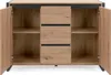 CALICOSY - Buffet 2 portes 3 tiroirs L120 cm - DENVER Voir les images du produit 4