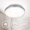 B.K.Licht LED plafondlamp, zilver/titanium, rond, diameter Productafbeelding-voorbeeld 2
