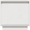 vidaXL Nachttisch Weiß 40x30x40 cm Massivholz Kiefer Produktbild-Vorschau 4