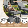 Gartensofa 2-in-1 Outdoor Loungsofa verstelbar mit 11cm Produktbild-Vorschau 7