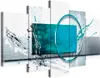 Italienischer Leinwand Leinwandbild - Turquoise Expression Produktbild-Vorschau 1