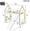 Merax Etagenbett 90x200cm mit Lustiger Rutsche, Kinderbett Produktbild-Vorschau 5