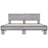 vidaXL Bettgestell Grau Sonoma 150x200 cm Holzwerkstoff und Produktbild-Vorschau 3