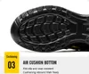 Close-up of a shoe sole with marketing text. Produktbild-Vorschau