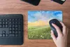 MuchoWow® Mauspad Mousepad Tal - Aquarell - Sommer 23x19 cm Produktbild-Vorschau 5