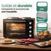 Emerio mini-four – 2 plaques de cuisson – 90–230°C – Voir les images du produit 6
