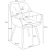 Esszimmerstühle mit Samt 2er Set AKORD SJ.030 Stuhl aus Produktbild-Vorschau 3
