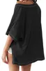 Oversized Damen-T-Shirt, tiefer V-Ausschnitt, lockere Produktbild-Vorschau 4